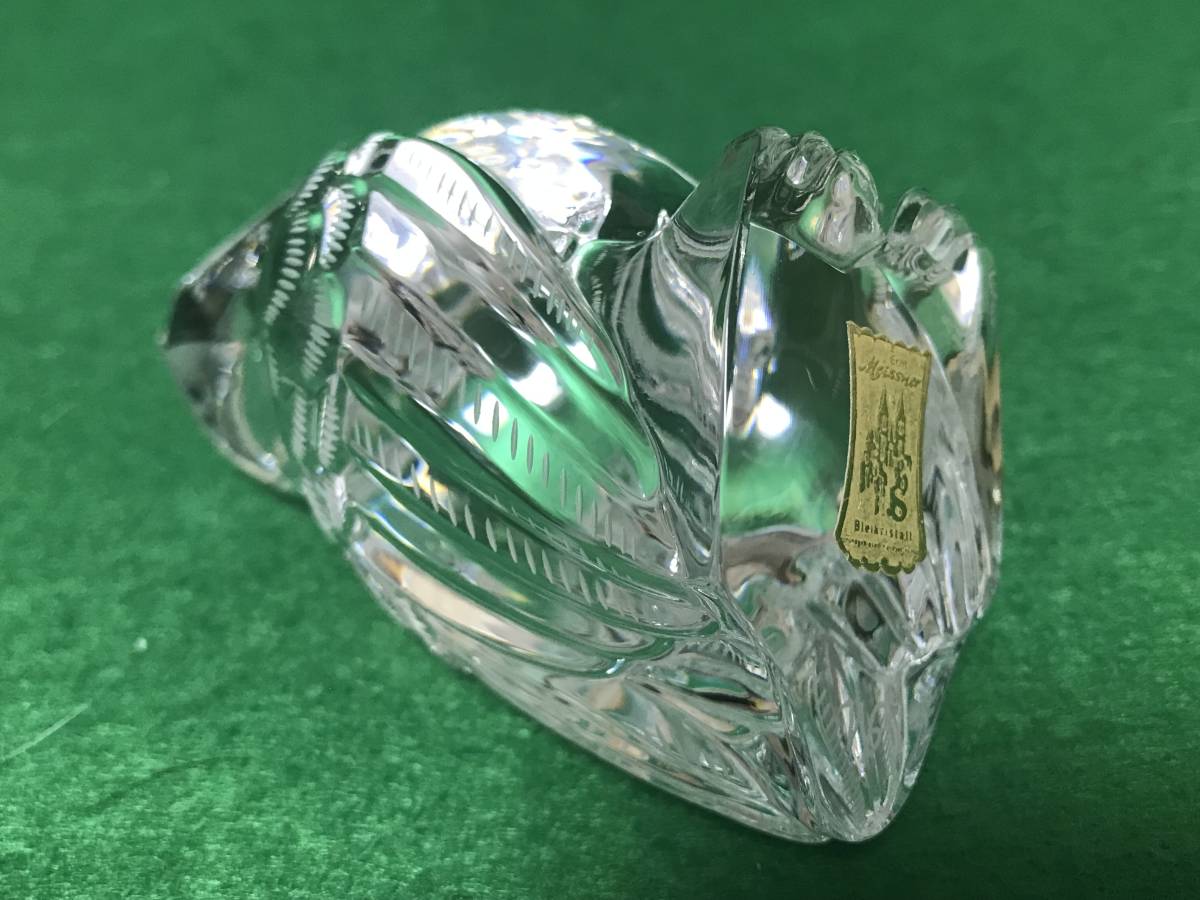 Meissen マイセン フクロウ 梟 クリスタル ガラス インテリア オブジェ
