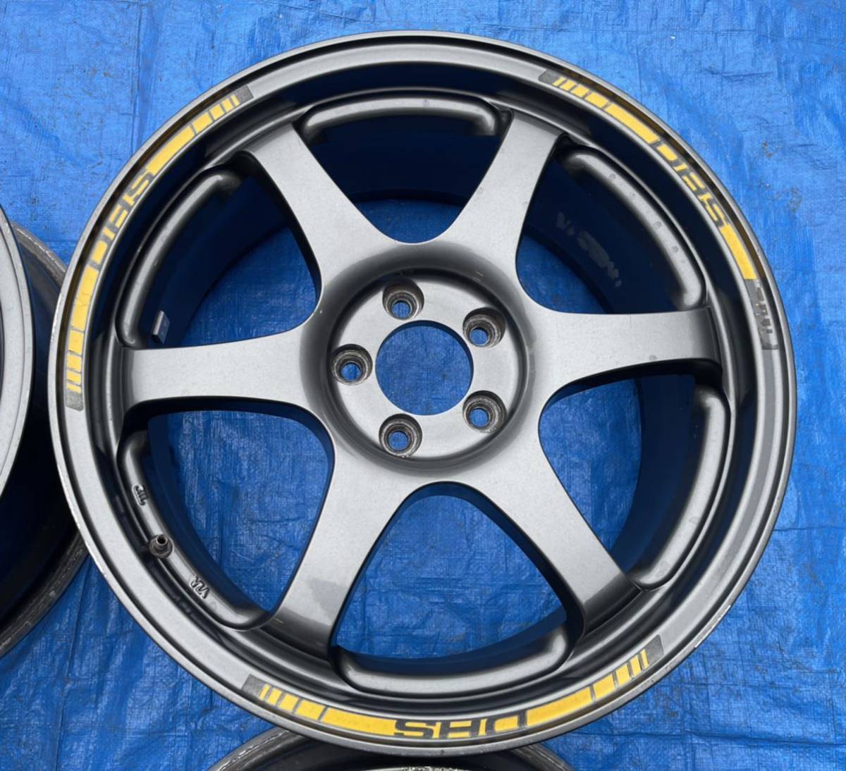 DHS ホイール 17インチ 7.5J +48 PCD100 5穴 4本セット DHS ダウンヒル