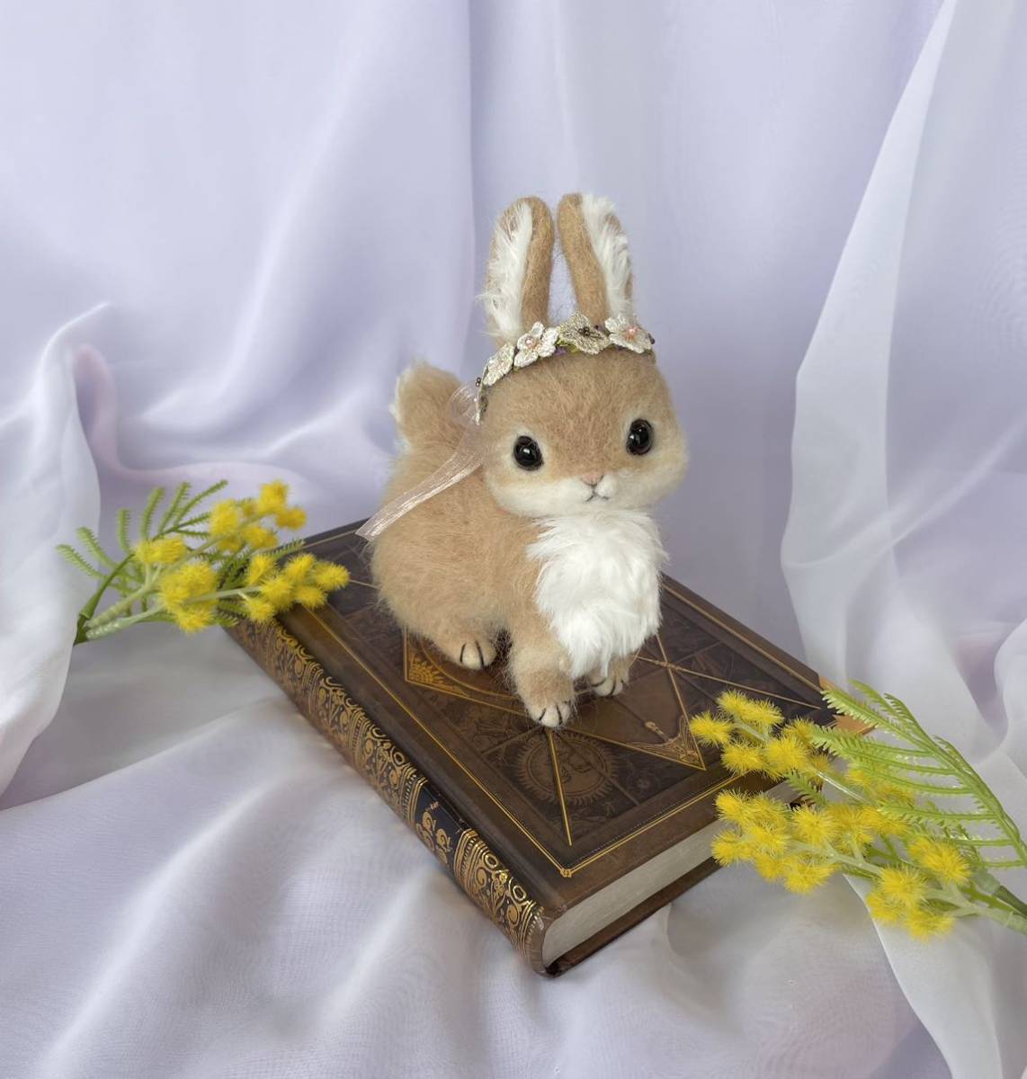 ◇あぐれ◇ ネザーランドドワーフ うさぎ 羊毛フェルト ハンドメイド