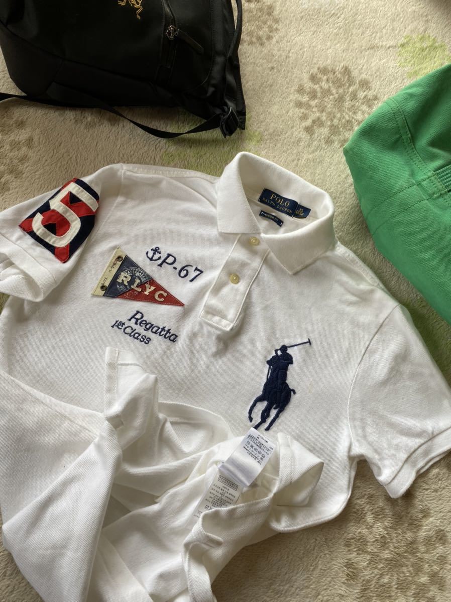 ポロラルフローレン ビッグポニー刺繍 鹿の子ポロシャツ Mサイズ POLO RALPH LAUREN (ポロ ラルフローレン) 鹿の子 BIGポニー 刺繍 半袖