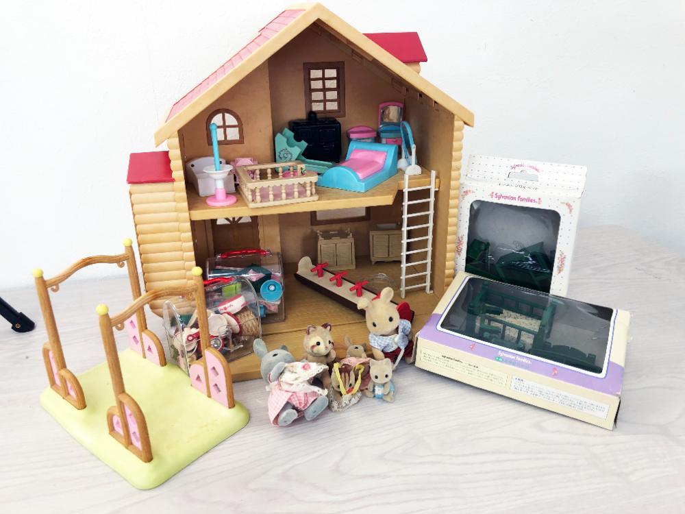 シルバニアファミリー すごい 家と人形のセット まとめ売り