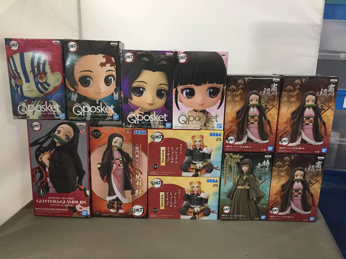 フィギュア 12点　まとめ売り Qposket 他 ○未開封 鬼滅の刃 フィギュア 12点セット Q posket/プレミアムちょこのせ/