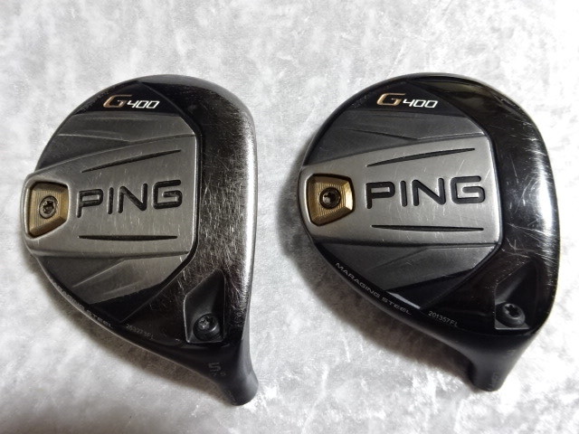 PING G400 フェアウェイウッド 3W 5W ヘッドのみ(美品PING G400 PING G400 フェアウェイウッド 3W 5W ヘッドのみ(美品PING G400