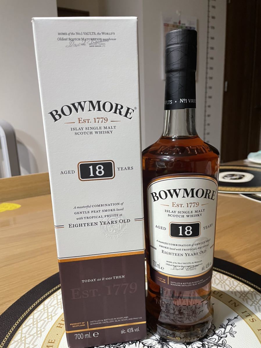 BOWMORE 18年 12年ウイスキー 700ml ボウモア BOWMORE 18年15年12年