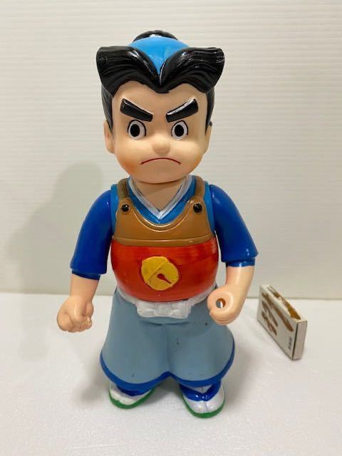 ニッセイ☆赤胴鈴之助☆ソフビ人形 大 23．5cm 当時物 アニメ