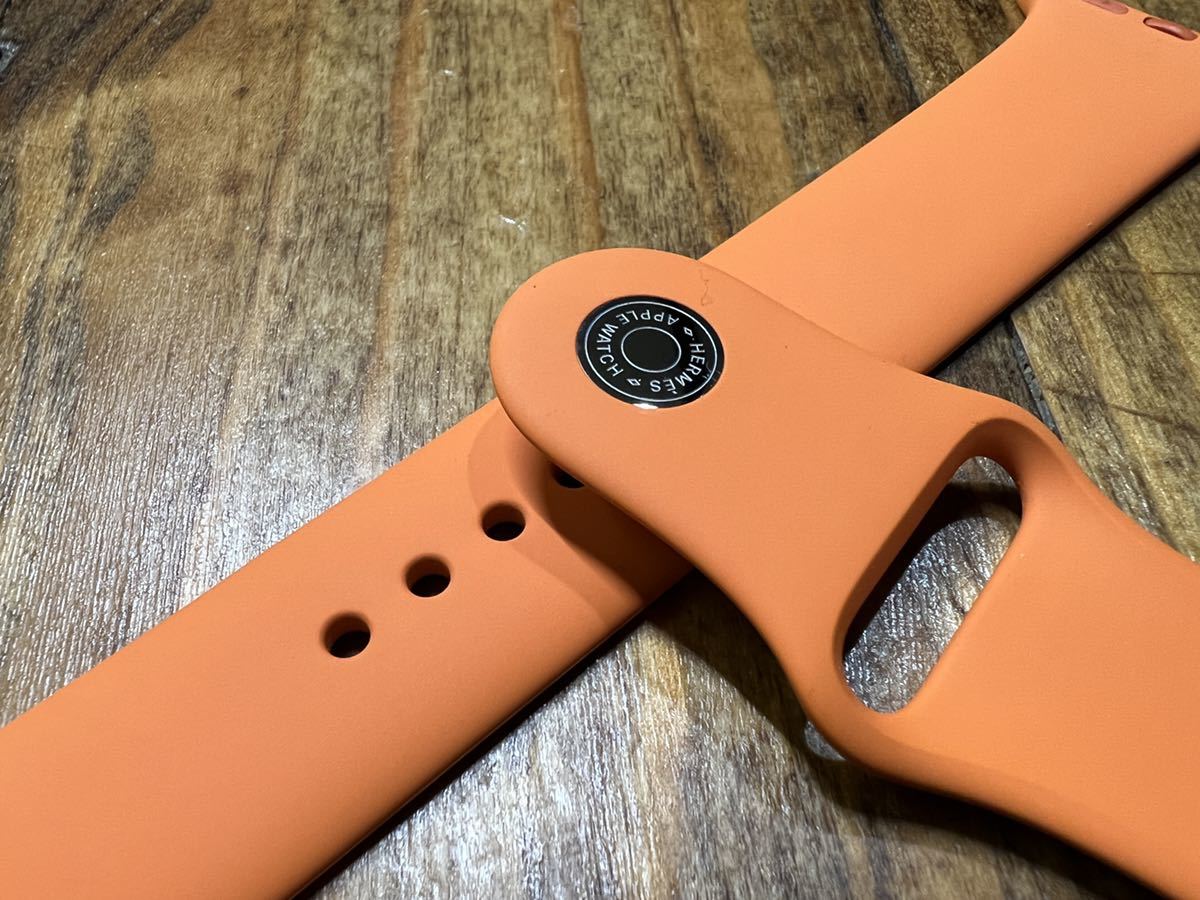 ☆即決 美品 Series7 Apple Watch HERMES 限定 オレンジ スポーツ
