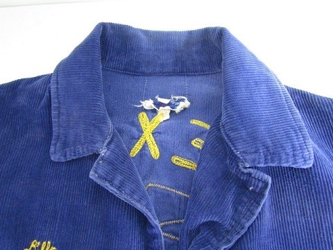 50年代製　HOLT'S SPORTING GOODS FFA ファーマーズ　コーデュロイジャケット　ネイビー　サイズ38 TALONジップ テキサス Holts スタジャン ヴィンテージ 50s FFA アワー