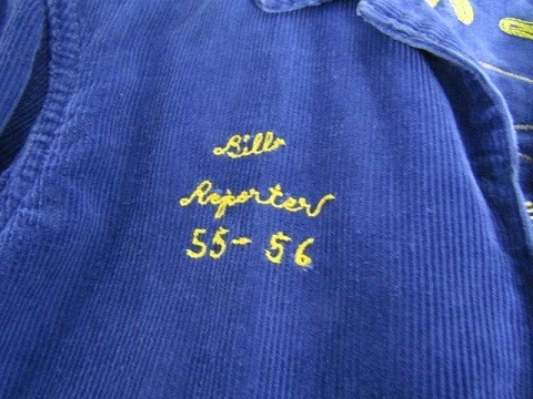 50年代製　HOLT'S SPORTING GOODS FFA ファーマーズ　コーデュロイジャケット　ネイビー　サイズ38 TALONジップ テキサス Holts スタジャン ヴィンテージ 50s FFA アワー