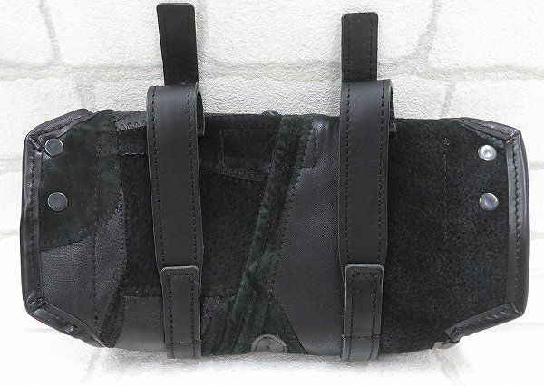 1B5121/NEON LEATHER GARMENT パッチワークレザーツールバッグ ネオンレザーガーメント サイドバッグ LEATHER | Leather N1DP N1DPLJ-5000 black&frasl;grey&frasl;yellow