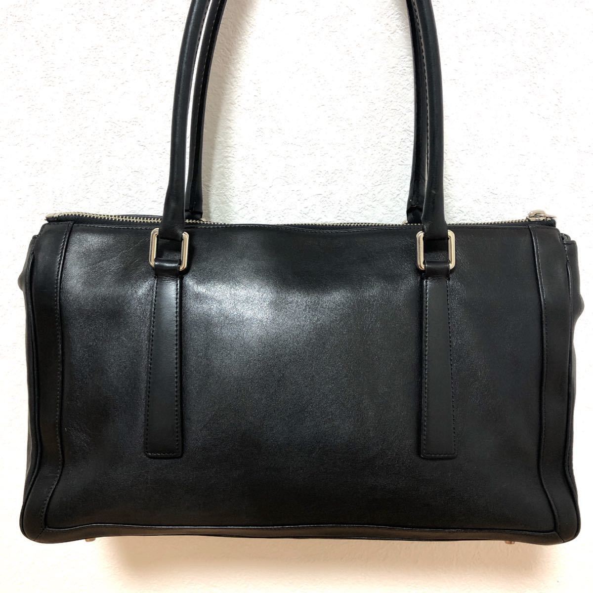 ポールスミス Paul Smith トートバッグ レザー A4収納 肩掛け 紺