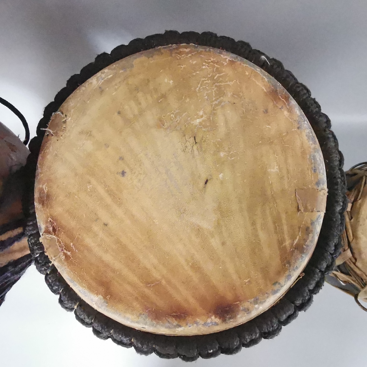 3点まとめ】 ジャンベ アフリカ民族打楽器 直径約28cm 26cm 15cm