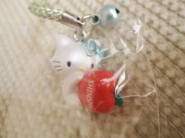 新品 ご当地 チャーミーキティ 信州限定 根付 鈴付き リンゴ_2