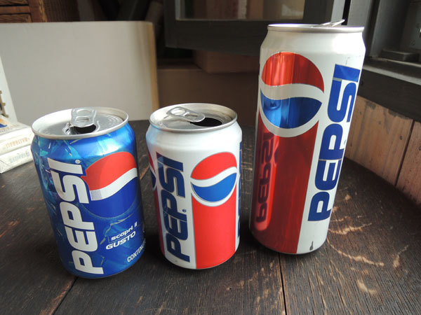 イタリア版 ペプシコーラ 空き缶 3種セット 1998〜1999年(ペプシ
