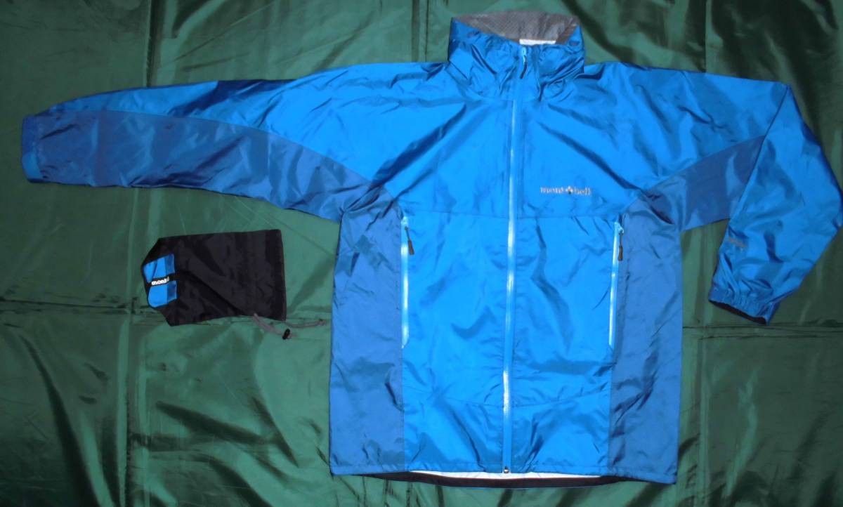 美品☆mont-bell モンベル スタッフバッグ付 収納フード GORE-TEX 