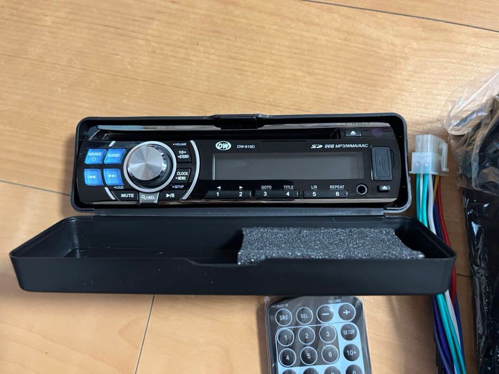カーオーディオ DVDプレーヤー DW-619D 1DINサイズ 新品 1DINサイズDVD 