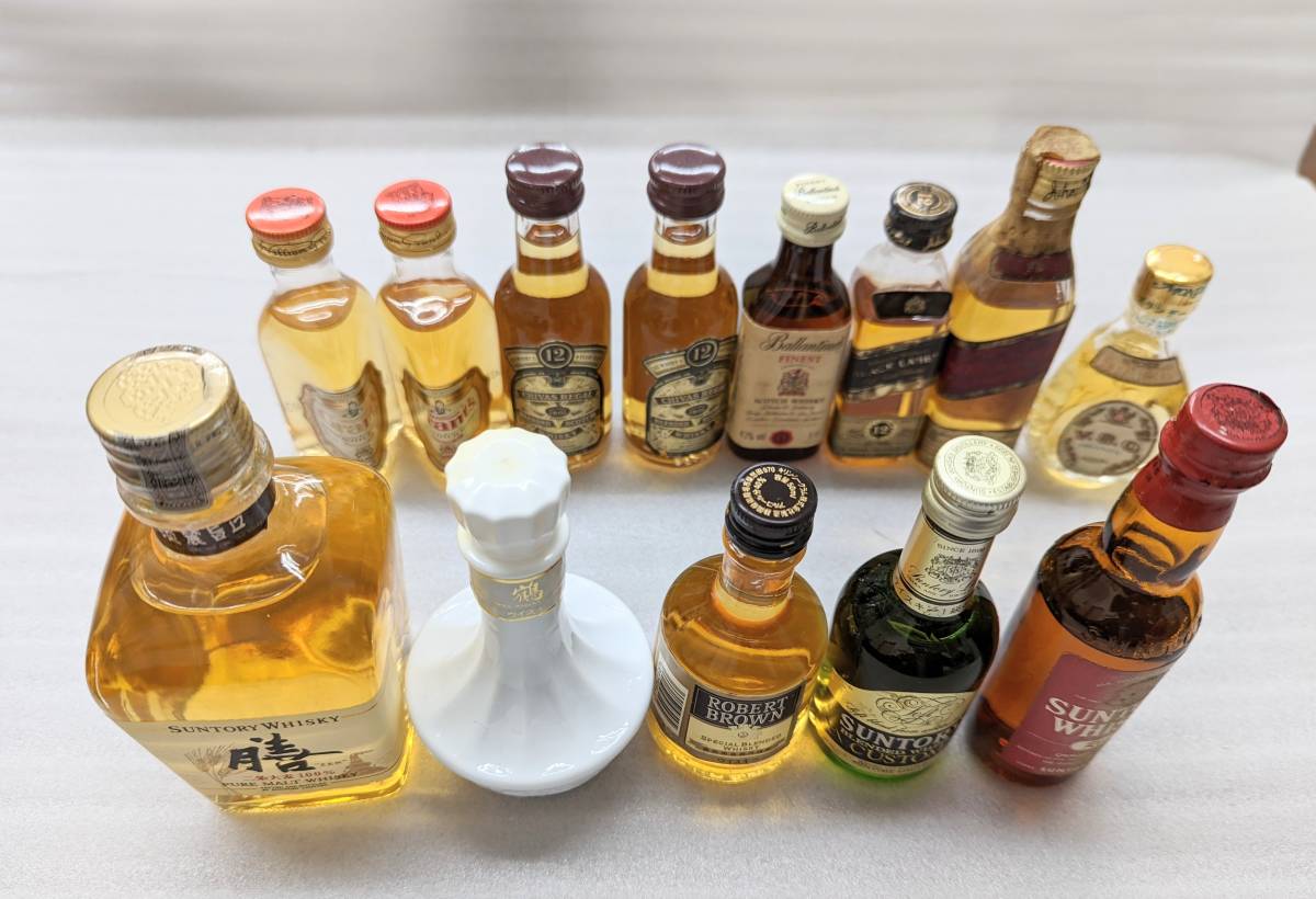  ウイスキー ブランデーミニボトルおまとめ13本/ ニッカ鶴 ロバートブラウン 膳 シーバスリーガル suntoryCustomなど(その他)｜売買されたオークション情報、yahooの商品情報をアーカイブ公開 - その他