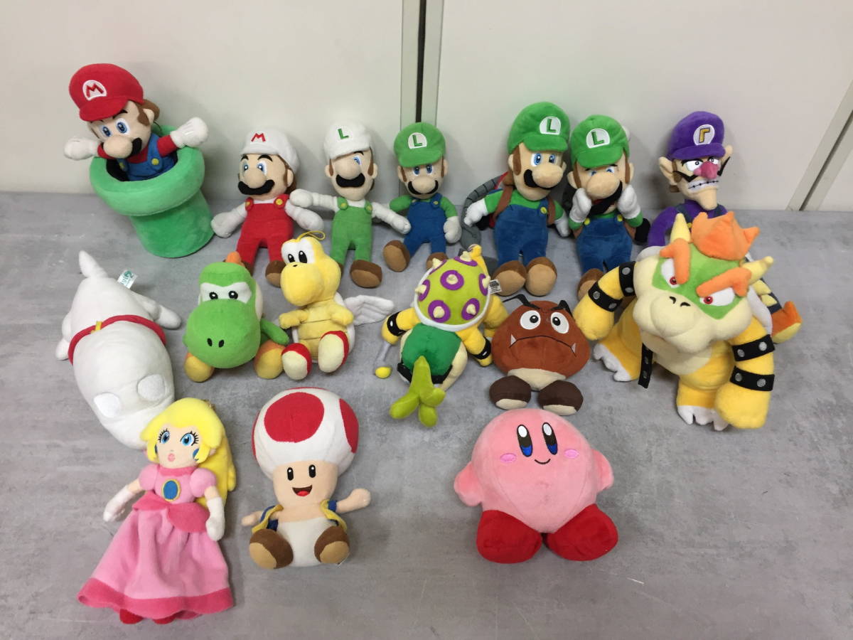 □D111 任天堂 ぬいぐるみ まとめ ×16体 スーパーマリオ ルイージ