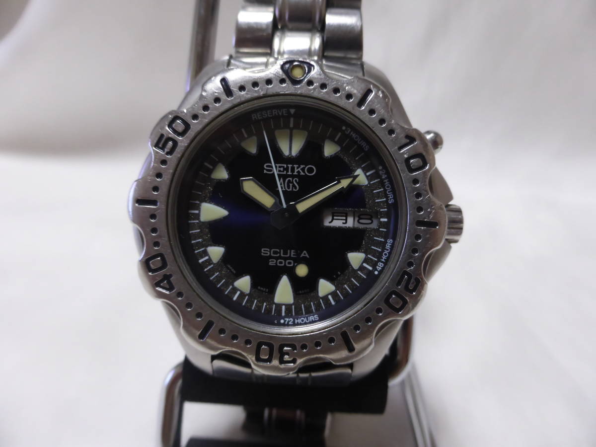 SEIKO☆セイコー SCUBA AGS メンズ 腕時計 5M23-6B40☆ジャンク SEIKO