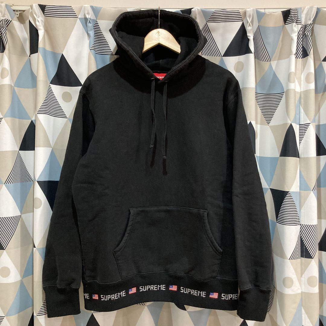 supreme】シュプリーム 15AW ロゴリブスウェットパーカー 古着 