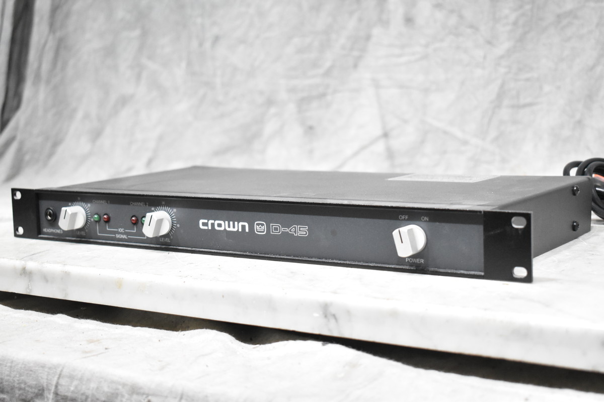 CROWN クラウン D-45 パワーアンプ Crown クラウン パワーアンプ D-45 AMCRON CROWN D-45 D45 クラウン