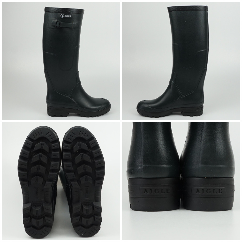 AIGLE エーグル ZZH8578 ラバーブーツ レインブーツ 長靴 グリーン系