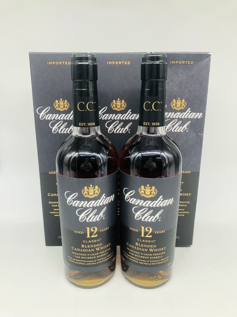 大得価，限定セール 1円〜 未開栓 CanadianClub カナディアンクラブ クラシック 12年 5本セット まとめ売り ウイスキー 700ml 40％ 箱付き Y350(カナディアン)｜売買されたオークション情報、yahooの商品情報をアーカイブ カナディアン