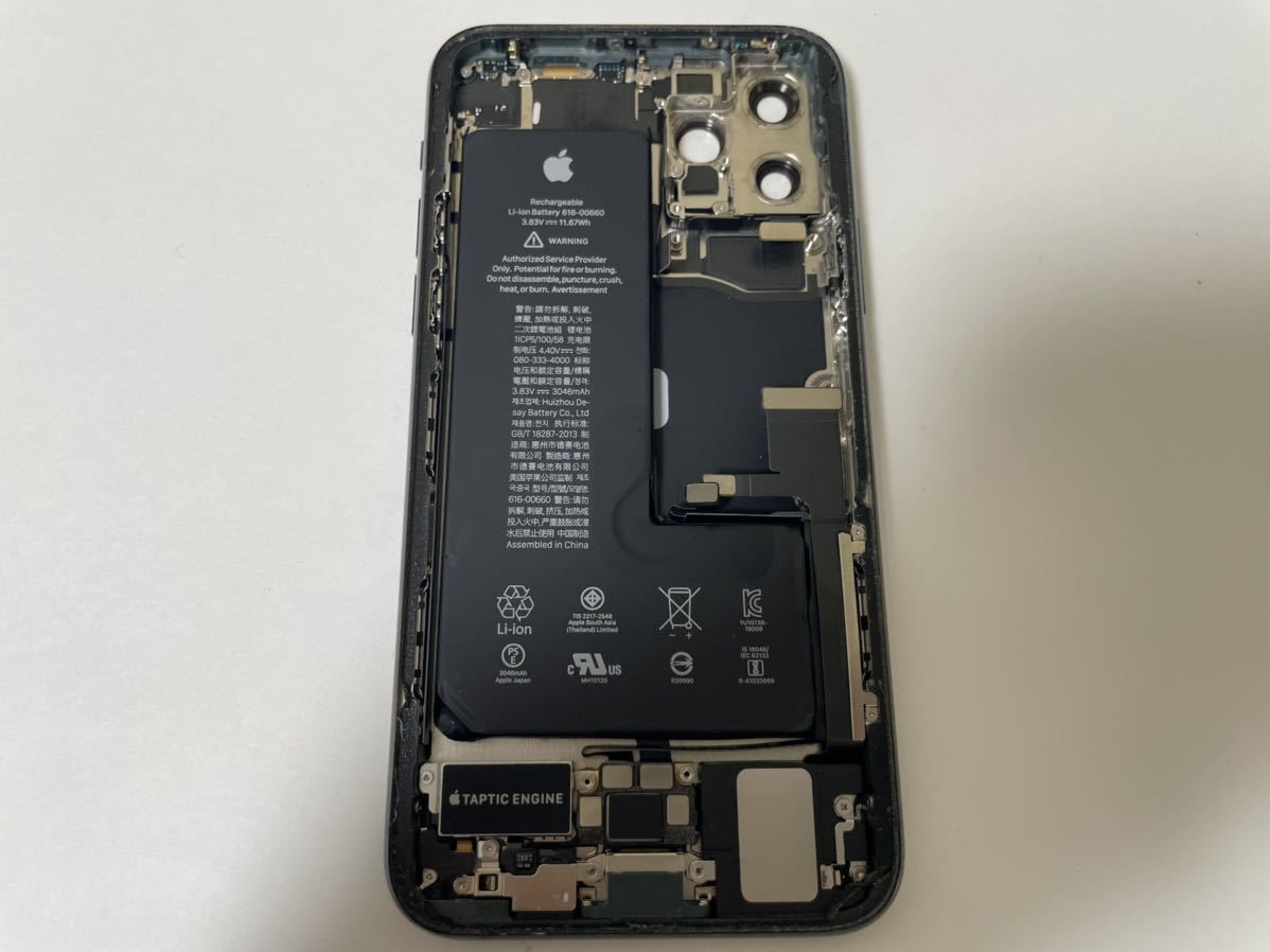 iPhone11Pro 背面割れ □iPhone11pro 背面割れ純正バックパネル筐体 グリーン□ Pro iPhone11