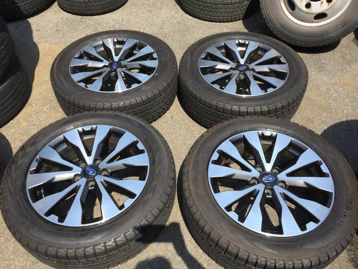激安大特価 AS420-2 ENKEI製 スバル純正 アウトバック等 18&times;7J +55 5H 114.3 ヨコハマICEGUARD溝有り 225/60R18 4本セット 品(スタッドレスタイヤ)｜売買されたオークション情報、yahooの商品情報をアーカイブ公開 5穴