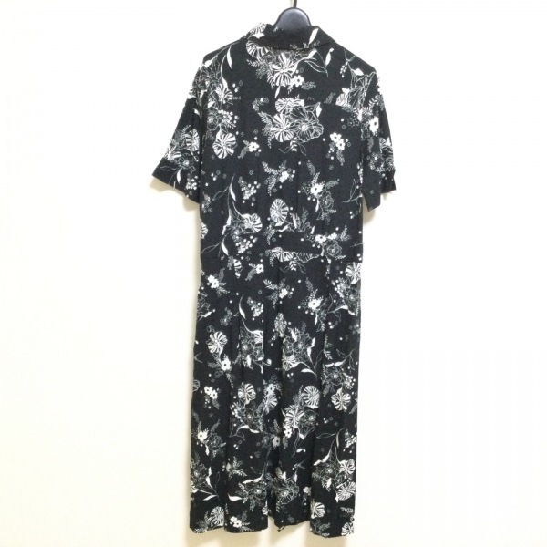 スキャパ Scapa サイズ42 L - 黒×白 レディース レギュラーカラー/半袖