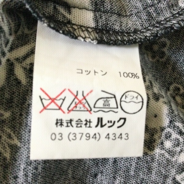 スキャパ Scapa サイズ42 L - 黒×白 レディース レギュラーカラー/半袖