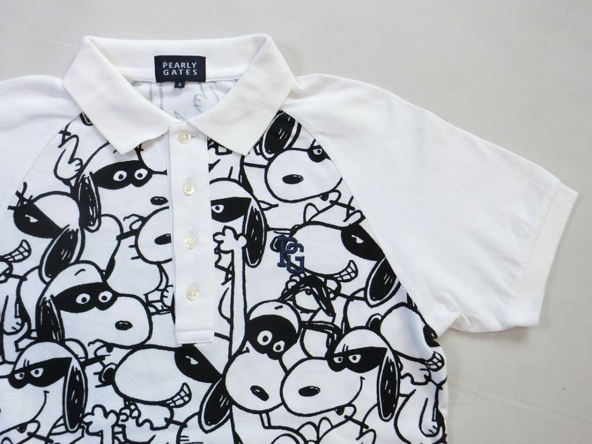 PEARLY GATES × SNOOPY パーリーゲイツ スヌーピー コラボ 白いカノコ