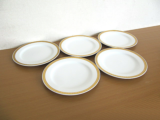大得価，豊富な】 noritake/ノリタケ 「金彩プレート」直径26cm 5枚
