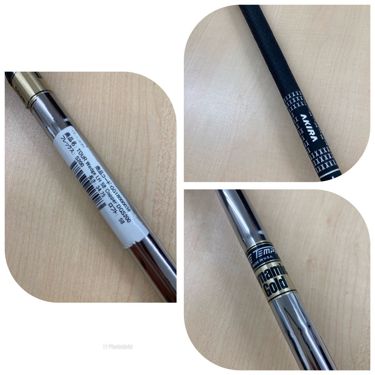 レフティー】AKIRA アキラ TOUR LH 58度 50度 2本セット DG S200
