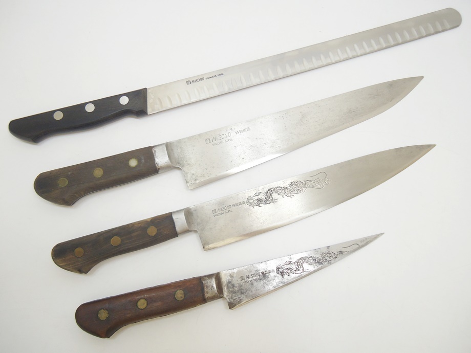 包丁4本まとめ売り 汚らしい ナイフ 包丁