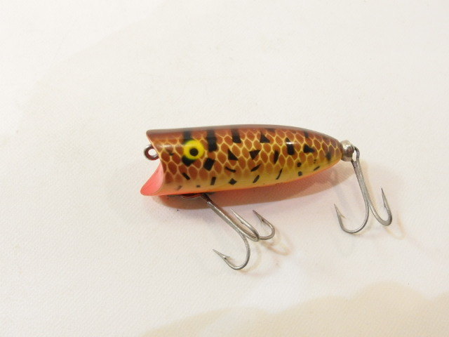 Heddon ヘドン ジャイアントルアー ヘドン ベビーラッキー13 Heddon BABY LUCKY 13 縦割れ 吹き目 BRS 茶