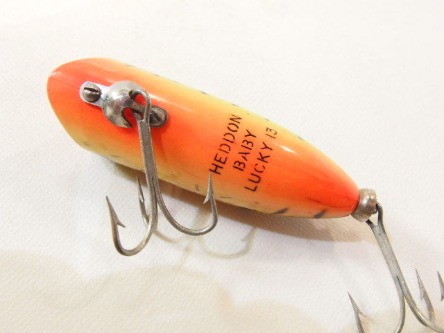 ヘドン ベビーラッキー13 Heddon BABY LUCKY 13 縦割れ 吹き目 BRS 茶