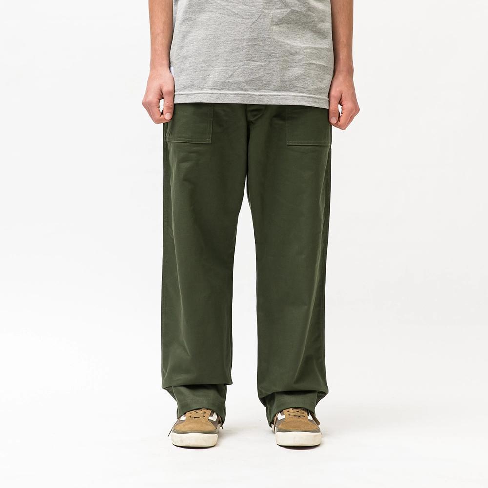 22SS WTAPS WMILL-TROUSER 02 TROUSERS COTTON SATIN OLIVE DRAB ダブルタップス MILL ユーティリティ トラウザーズ パンツ L tuck &frasl; 02 - Wtaps COTTON. Black