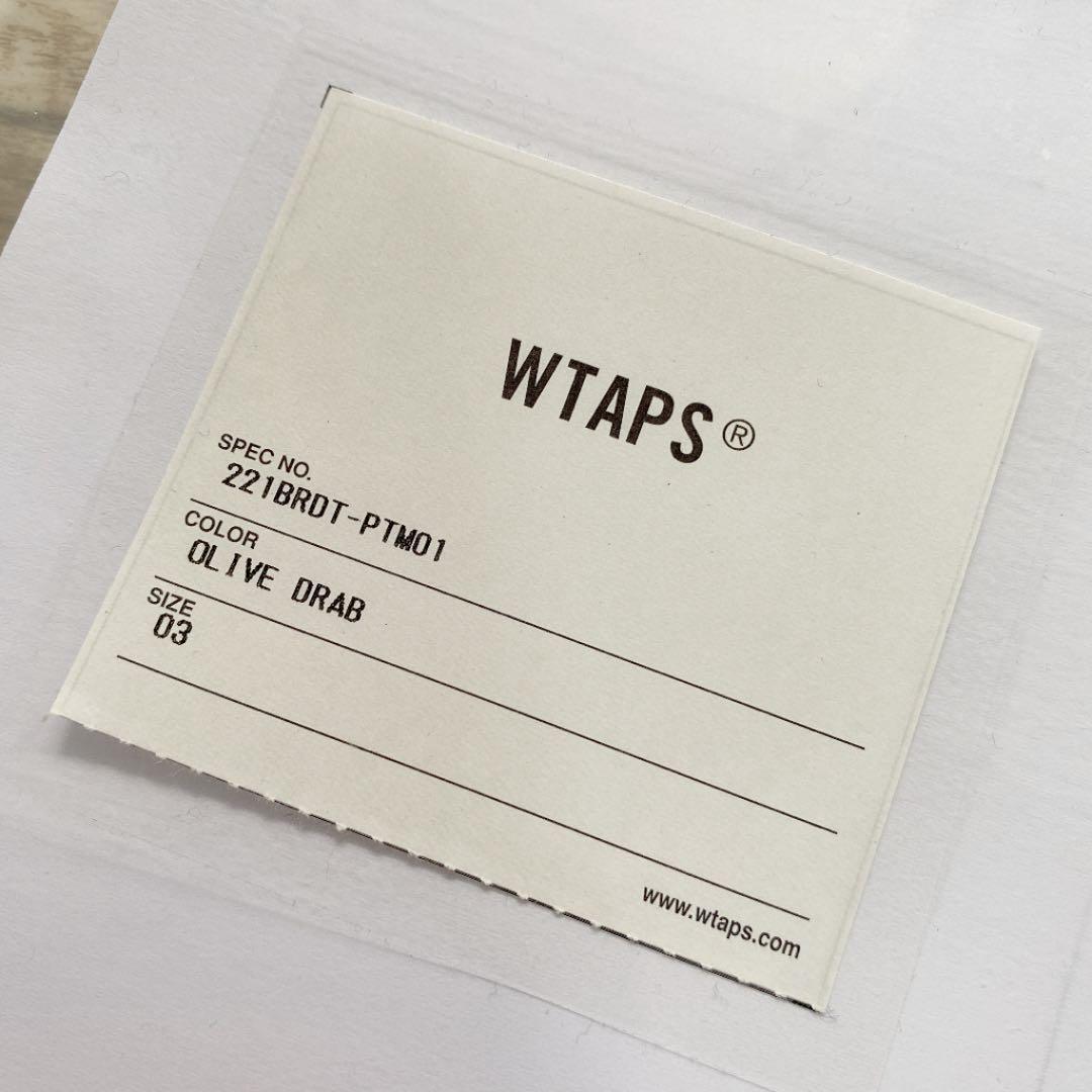 22SS WTAPS WMILL-TROUSER 02 TROUSERS COTTON SATIN OLIVE DRAB ダブルタップス MILL ユーティリティ トラウザーズ パンツ L tuck &frasl; 02 - Wtaps COTTON. Black