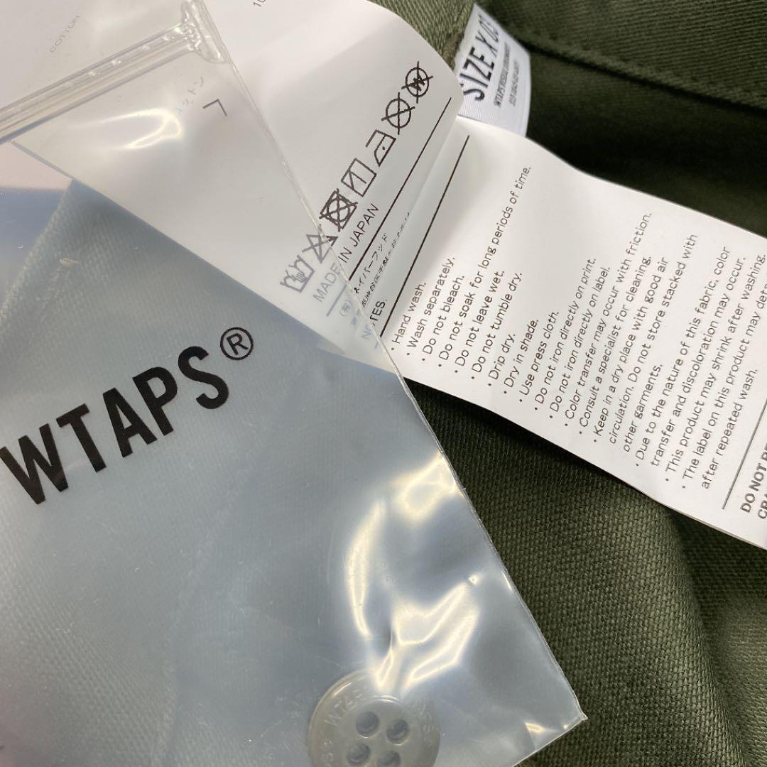 22SS WTAPS WMILL-TROUSER 02 TROUSERS COTTON SATIN OLIVE DRAB ダブルタップス MILL ユーティリティ トラウザーズ パンツ L tuck &frasl; 02 - Wtaps COTTON. Black