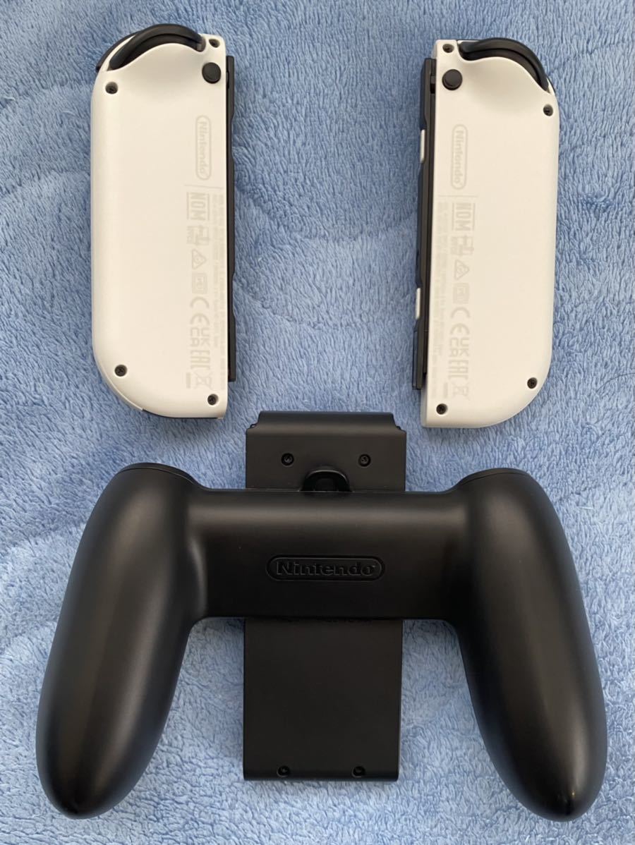 美品】Nintendo Switch 有機Elモデル Joy-Con (L)/(R) ホワイト 