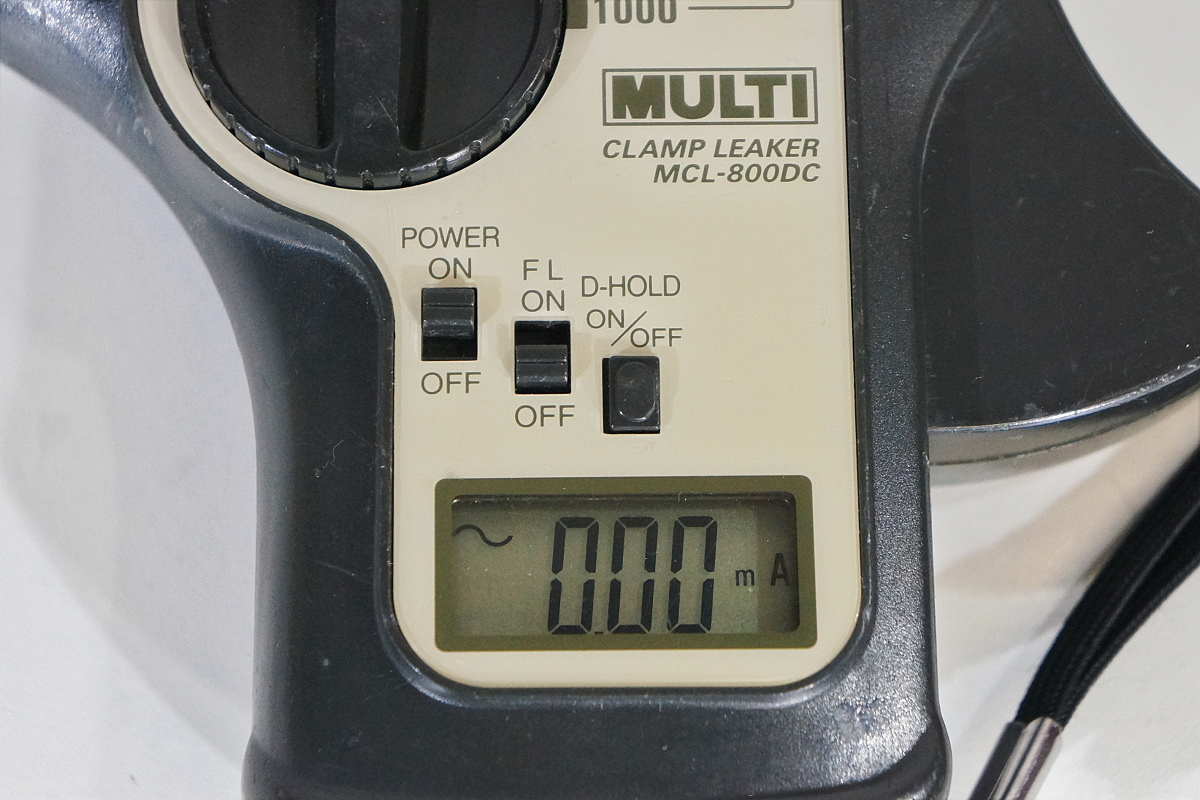 MULIT 大口径クランプリーカー MCL-800DC AC20mA/2000mA/20A/200A 
