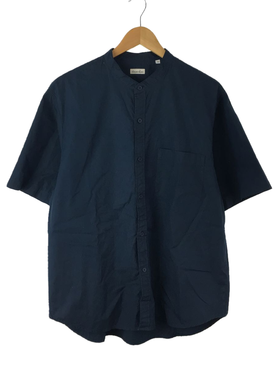 【安い，新作】 Steven Alan THOMAS MASON BAND COLLAR LOOSE SHORT SLEEVE SHIRT/M/コットン/NVY(Mサイズ)｜売買されたオークション情報、yahooの商品情報をアーカイブ公開 - オークファン 半袖シャツ一般