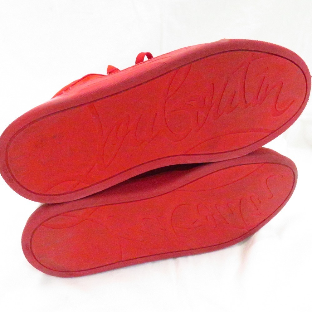 Th クリスチャンルブタン 靴 スパイク スエード ハイカットスニーカー レッド系 サイズ45 メンズ Christian Louboutin 男性用 売買されたオークション情報 Yahooの商品情報をアーカイブ公開 オークファン Aucfan Com