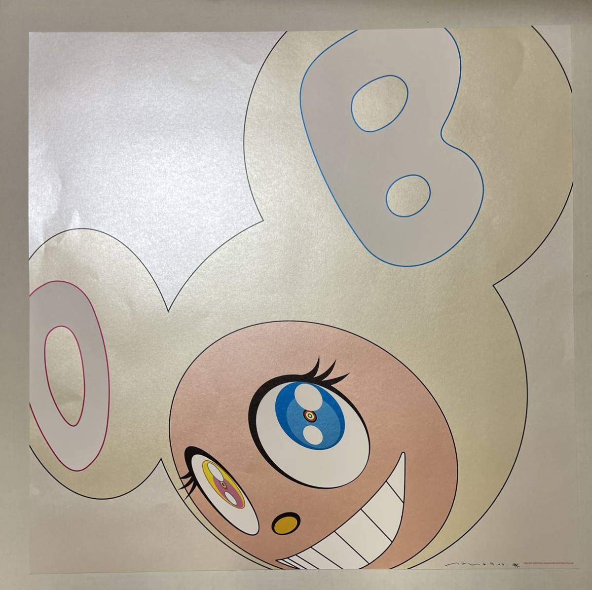 村上隆 版画1枚、カイカイキキ2003年、69cmX69cm、シルクスクリーン