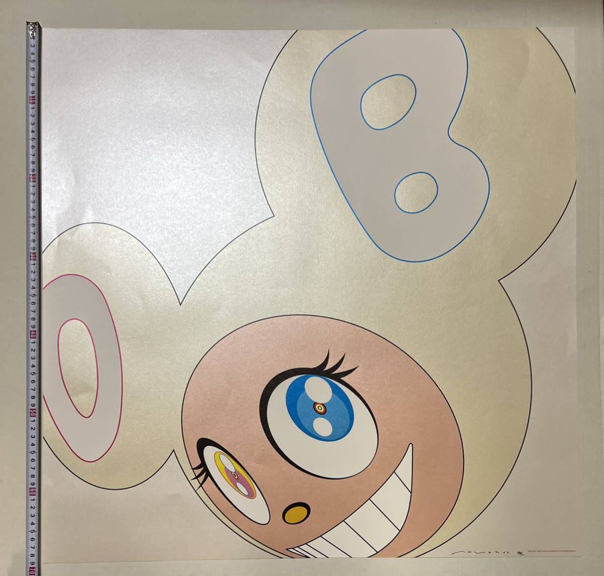 村上隆 版画1枚、カイカイキキ2003年、69cmX69cm、シルクスクリーン