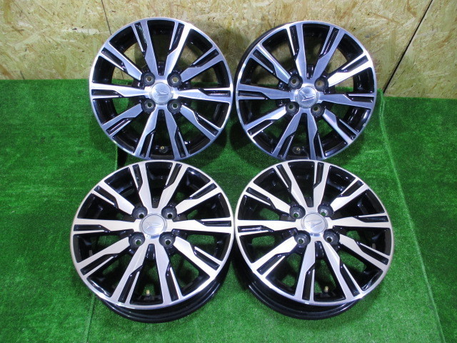  Q6572IS ダイハツ タントカスタム LA600S 純正 14インチ アルミ ホイール 14&times;4.5J+45 100/4H ハブ径54 ブラポリ 4本(純正品)｜売買されたオークション情報、yahooの商品情報をアーカイブ公開 - オー 4穴