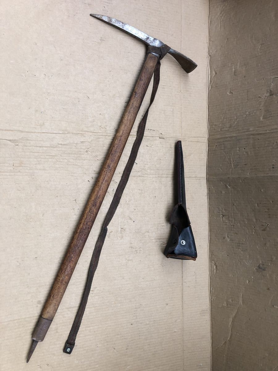 □SAPPORO BERGHEIL K.I.W ピッケル ビンテージ/アンティーク 木枝