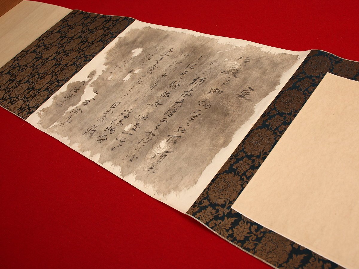 412真筆清水公照 東大寺 百年不如一棒 共箱 掛軸／華厳宗の僧 - 画賛 