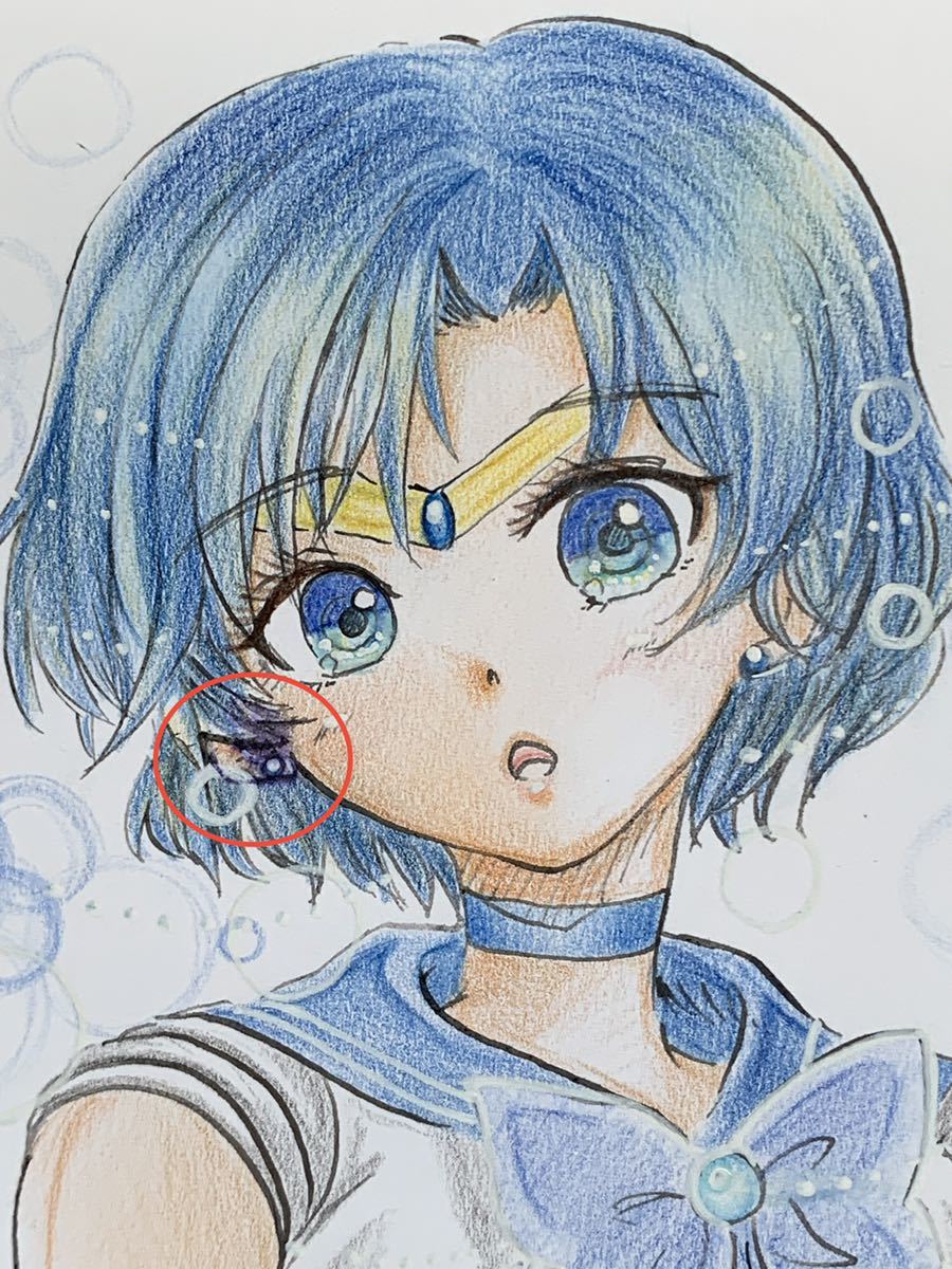 手描きイラスト 美少女戦士セーラームーン セーラーマーキュリー 手描きイラスト 美少女戦士セーラームーン セーラーマーキュリー