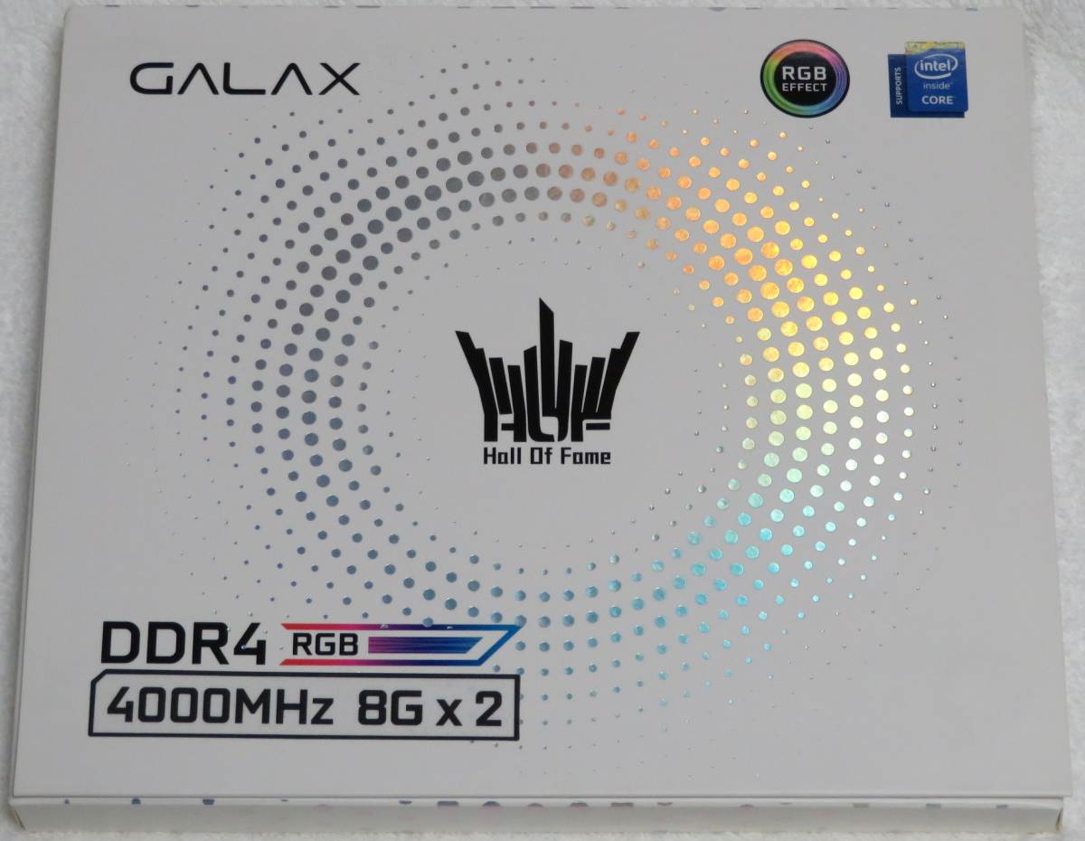 メモリ GALAX HOF II DDR4-4000 しんどく 合計16GB 8GB 2枚